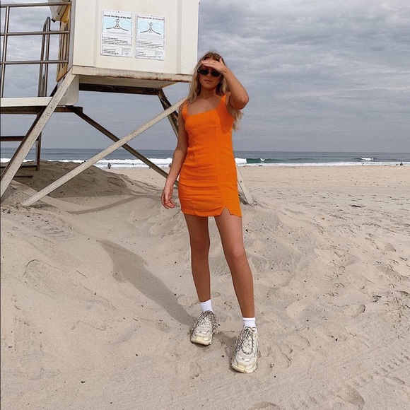 Olivaceous Dresses & Skirts - Orange olivaceous dress